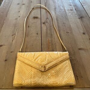 Vintage Mary Ann Rosenfeld Snakeskin Crossbody
